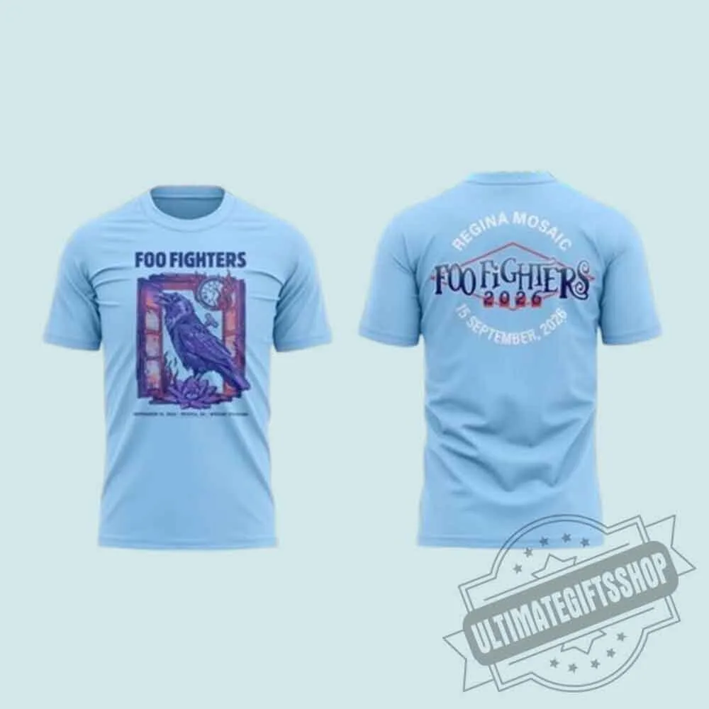 Foo Fighters Regina 2026 Concert T-Shirt 4 Foo Fighters Regina 2026 Concert T-Shirt