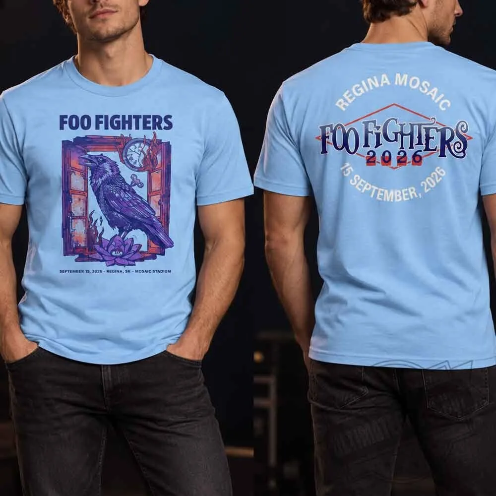 Foo Fighters Regina 2026 Concert T-Shirt 5 Foo Fighters Regina 2026 Concert T-Shirt