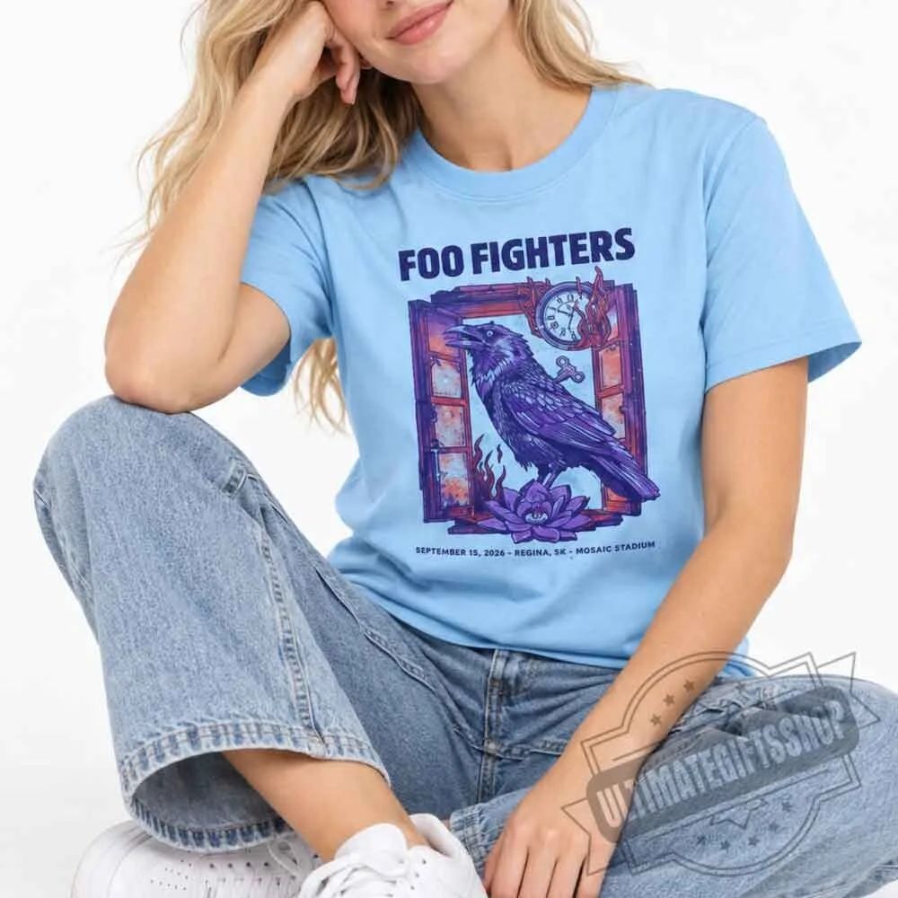 Foo Fighters Regina 2026 Concert T-Shirt 6 Foo Fighters Regina 2026 Concert T-Shirt