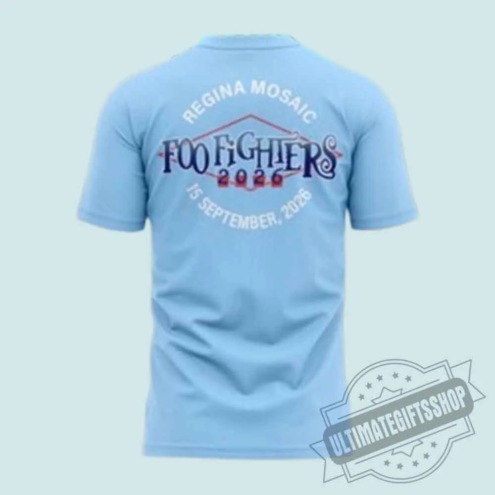 Foo Fighters Regina 2026 Concert T-Shirt 7 Foo Fighters Regina 2026 Concert T-Shirt