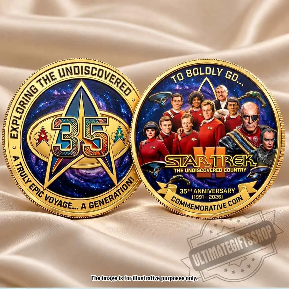 Star Trek VI The Undiscovered Country 35th Anniversary Commemorative Coin