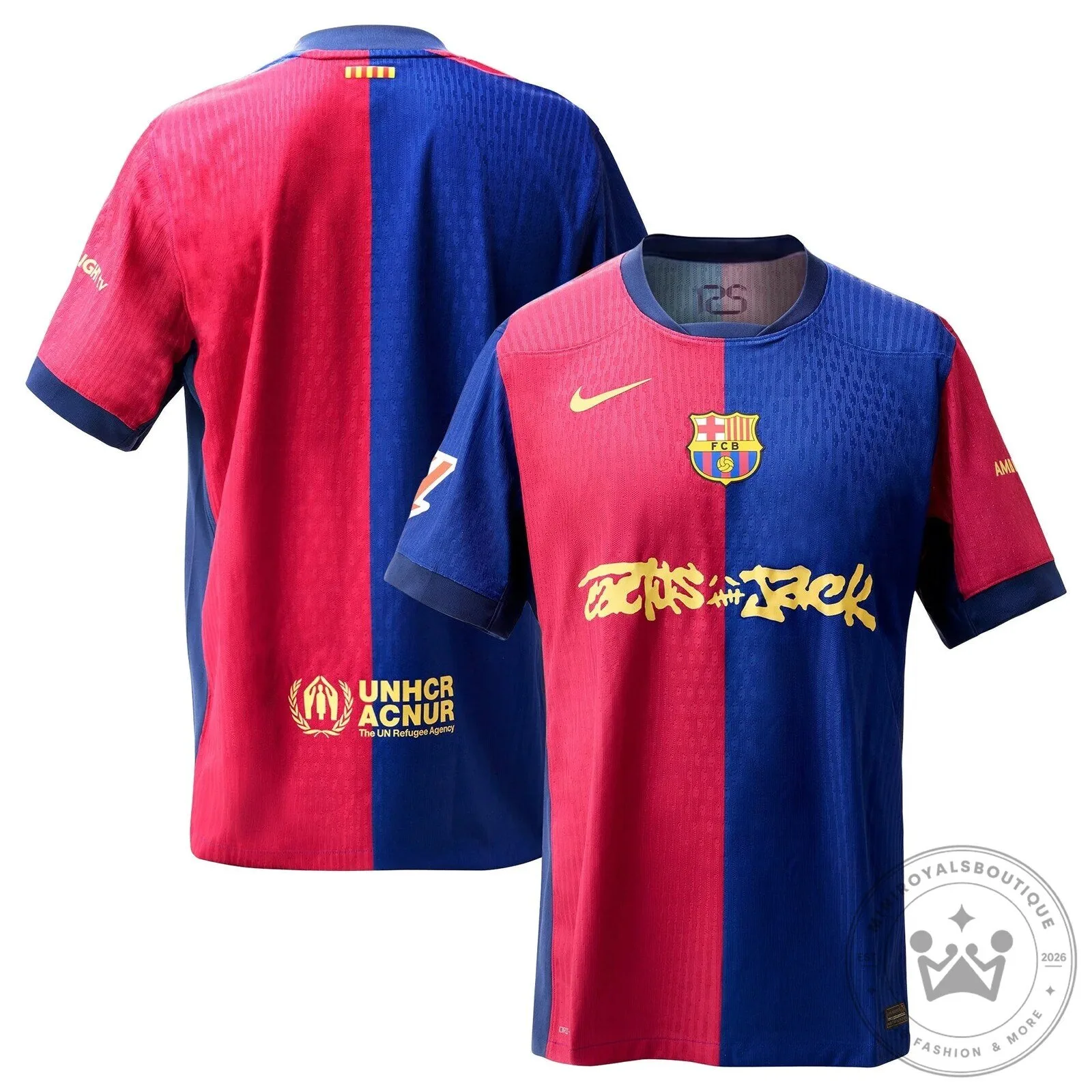 FC Barcelona Lamine Yamal Travis Scott Edition 2024-2025 Football Jersey 25 FC Barcelona Lamine Yamal Travis Scott Edition 2024-2025 Football Jersey