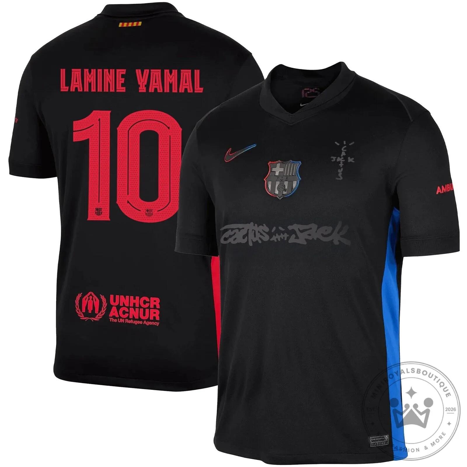 FC Barcelona Lamine Yamal Travis Scott Edition 2024-2025 Football Jersey 26 FC Barcelona Lamine Yamal Travis Scott Edition 2024-2025 Football Jersey