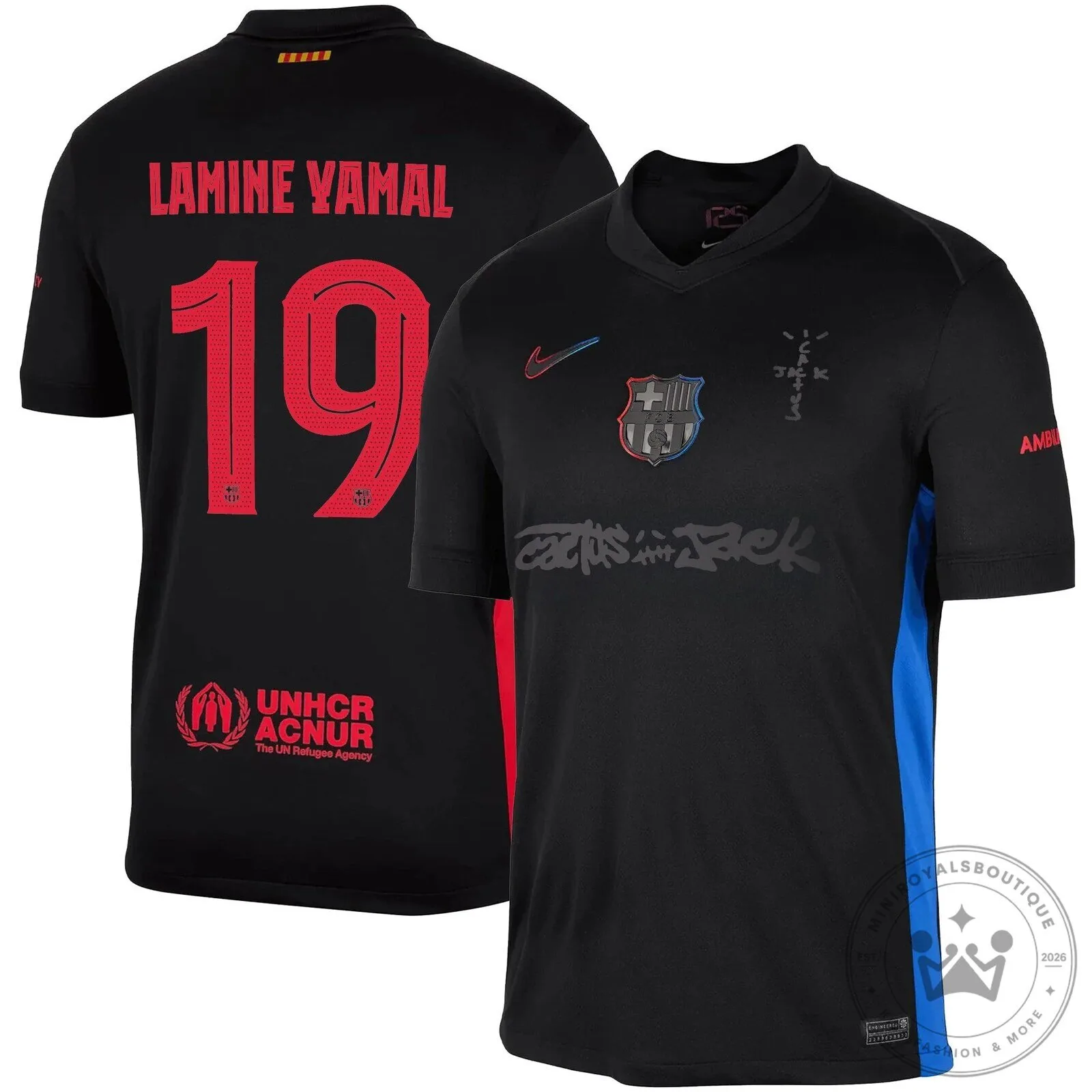 FC Barcelona Lamine Yamal Travis Scott Edition 2024-2025 Football Jersey 27 FC Barcelona Lamine Yamal Travis Scott Edition 2024-2025 Football Jersey