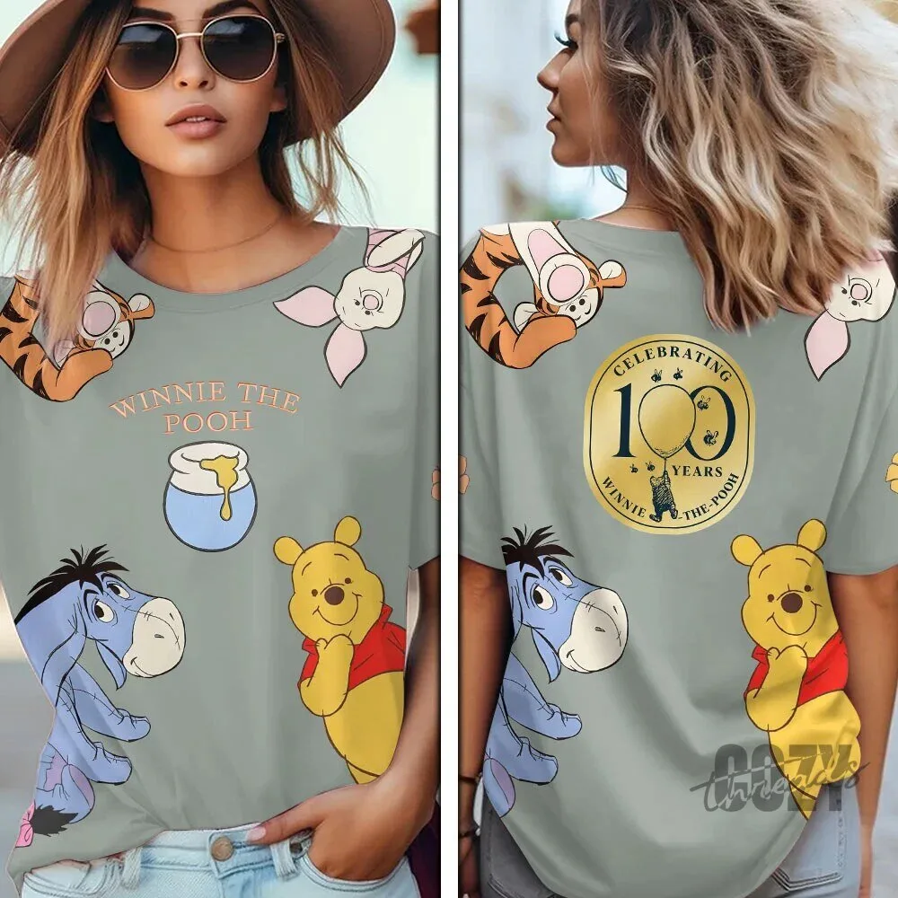 Winnie the Pooh 100 Years Celebration Eeyore Piglet Tigger T-Shirt
