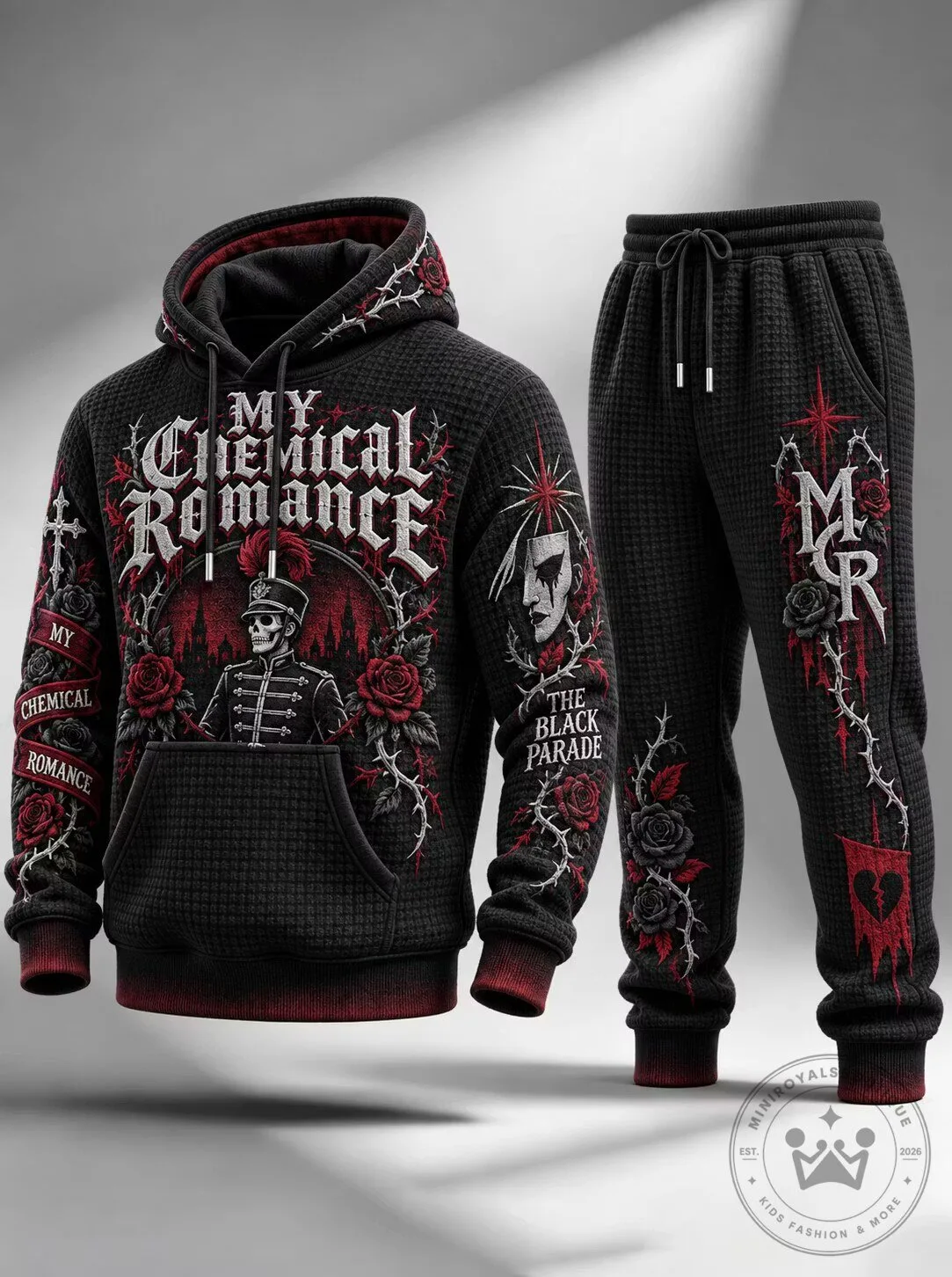 My Chemical Romance The Black Parade Album Art Hoodie and Jogger Pants Set 1 My Chemical Romance The Black Parade Album Art Hoodie and Jogger Pants Set