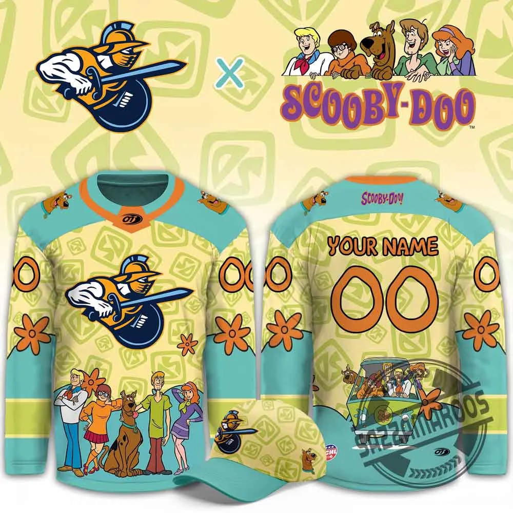 Scooby-Doo x Greenville Swamp Rabbits Personalized Hockey Jersey (4) Scooby-Doo x Greenville Swamp Rabbits Personalized Hockey Jersey – image 4 of 4