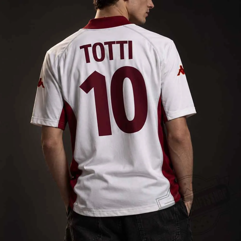 Retro AS Roma 2001-2002 Away Jersey #10 Totti INA Assitalia Vintage Soccer Shirt Retro AS Roma 2001-2002 Away Jersey #10 Totti INA Assitalia Vintage Soccer Shirt – image 3 of 3