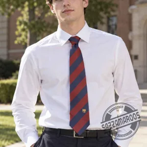 FC Barcelona Flag Logo Necktie 4 FC Barcelona Flag Logo Necktie