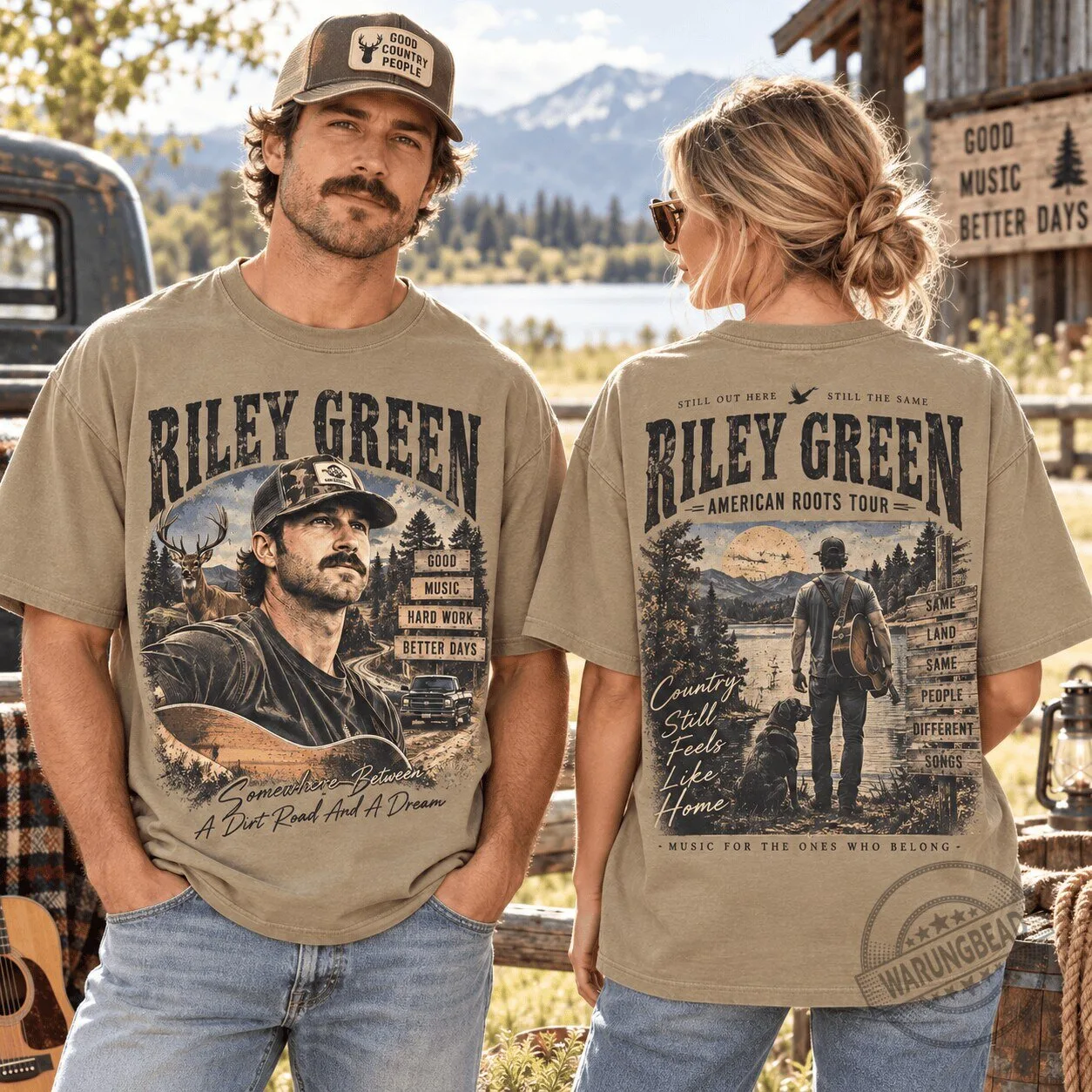 Riley Green American Roots Tour Country Music Still Feels Like Home T-Shirt