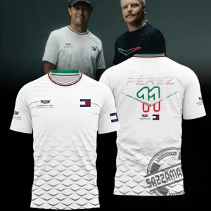 Sergio Perez #11 Cadillac F1 Team Racing Mexico Edition Jersey Shirt