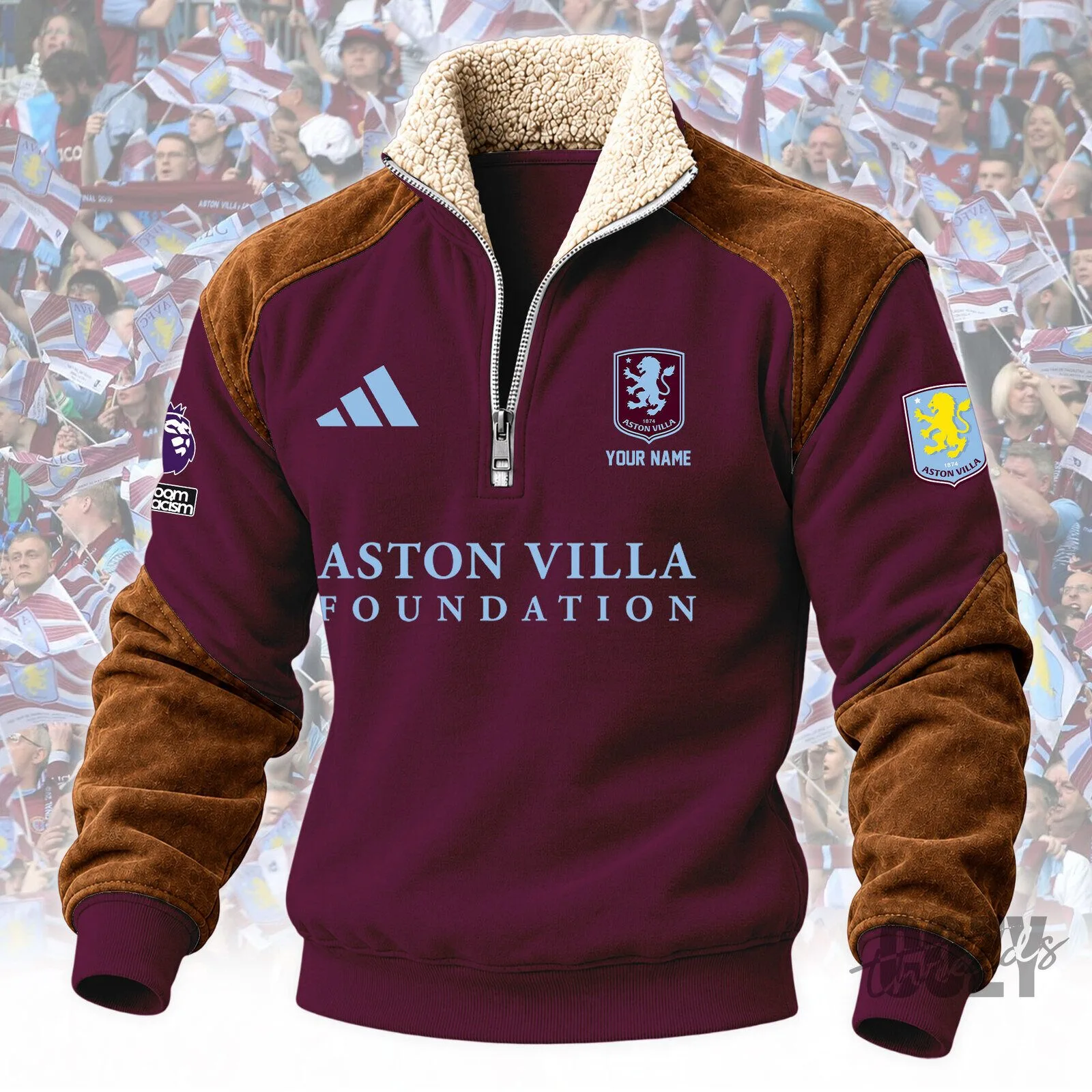 Aston Villa Football Club Fleece Quarter-Zip Sweatshirt