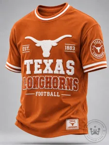 Texas Longhorns Football Team Est. 1883 Orange Short Sleeve T-Shirt