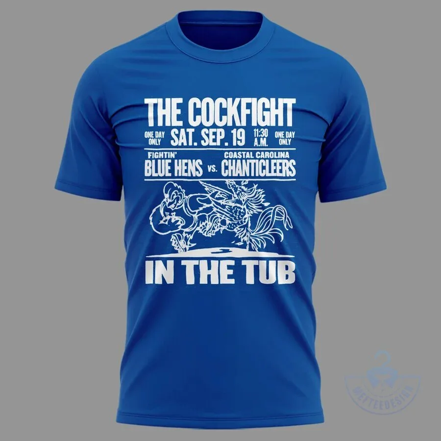 Delaware Fightin' Blue Hens vs. Coastal Carolina Chanticleers Football T-Shirt 4 Delaware Fightin