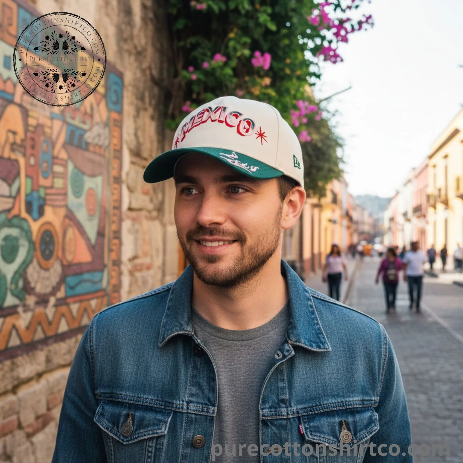 Mexico Embroidered Two-Tone Baseball Cap 3 Mexico Embroidered Two-Tone Baseball Cap