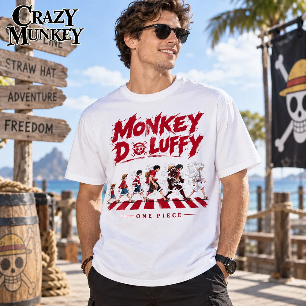 One Piece Monkey D Luffy Evolution Concept Fan T-Shirt | Apparel