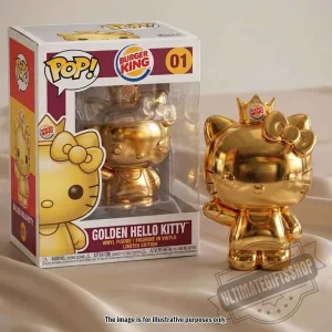 Burger King x Funko Pop! Golden Hello Kitty #01 Limited Edition Vinyl Figure 3 Burger King x Funko Pop! Golden Hello Kitty #01 Limited Edition Vinyl Figure