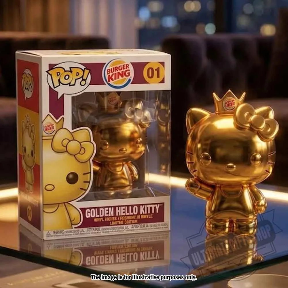 Burger King x Funko Pop! Golden Hello Kitty #01 Limited Edition Vinyl Figure Burger King x Funko Pop! Golden Hello Kitty #01 Limited Edition Vinyl Figure – image 3 of 3