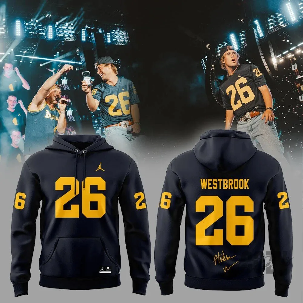 Morgan Wallen Hudson Westbrook 26 Number Fan Concert Tour Black Hoodie