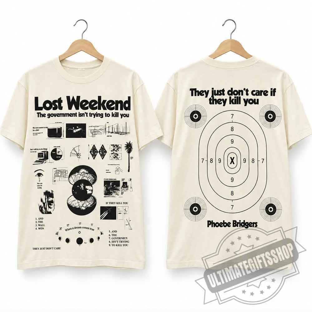 Phoebe Bridgers Lost Weekend Graphic T-Shirt (1) Phoebe Bridgers Lost Weekend Graphic T-Shirt