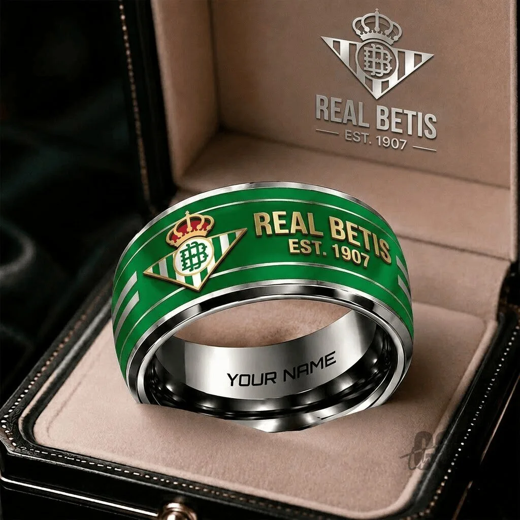 Real Betis La Liga Personalized Stainless Steel Ring