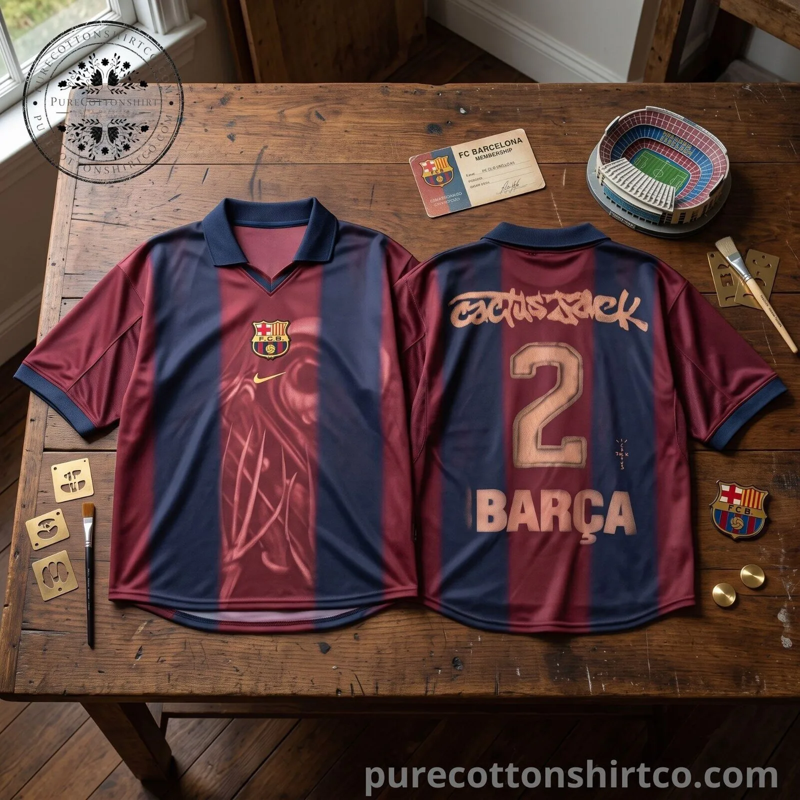 BTS J-HOPE Travis Scott x Nike x FC Barcelona Retro V-neck Polo Jersey 5 BTS J-HOPE Travis Scott x Nike x FC Barcelona Retro V-neck Polo Jersey