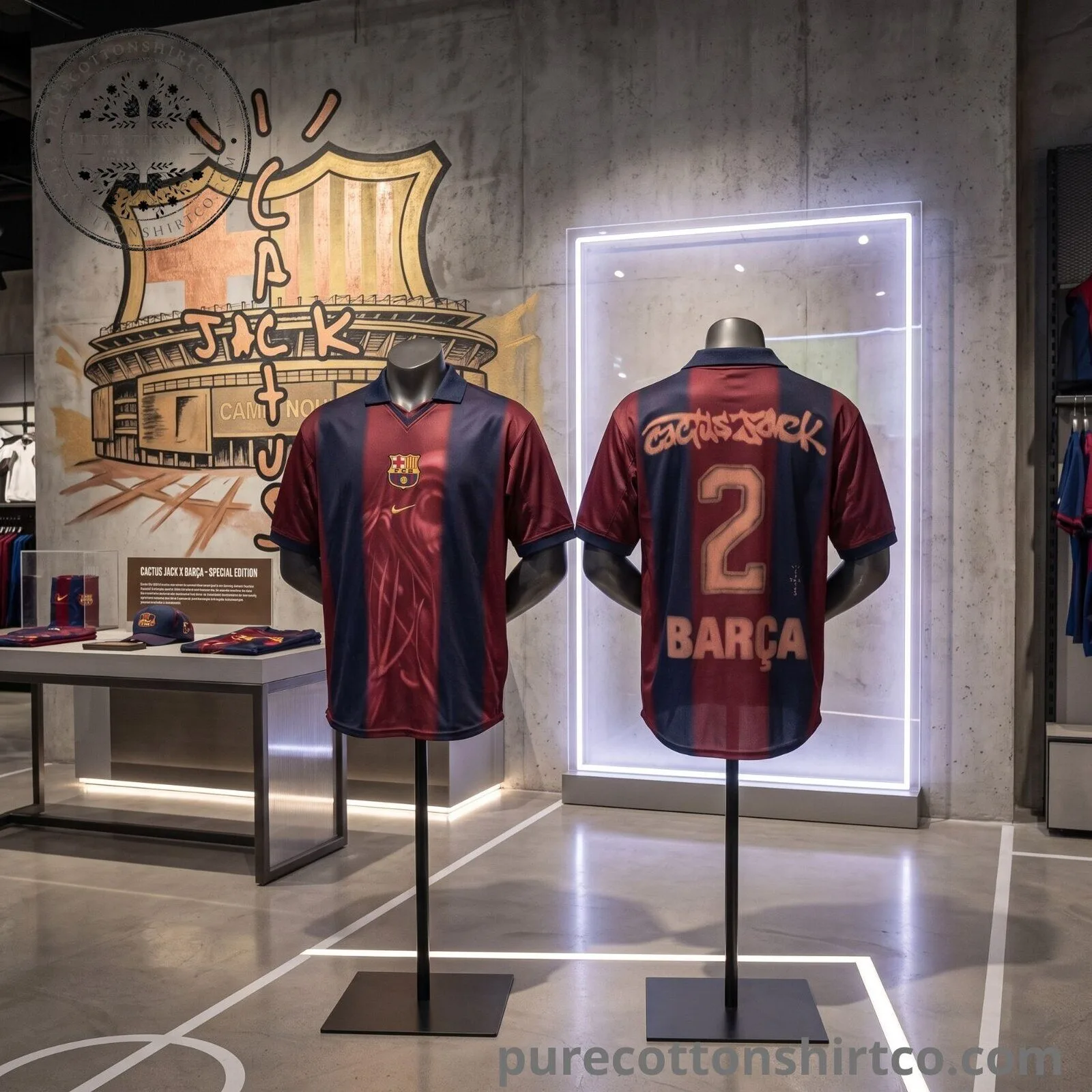 BTS J-HOPE Travis Scott x Nike x FC Barcelona Retro V-neck Polo Jersey 7 BTS J-HOPE Travis Scott x Nike x FC Barcelona Retro V-neck Polo Jersey