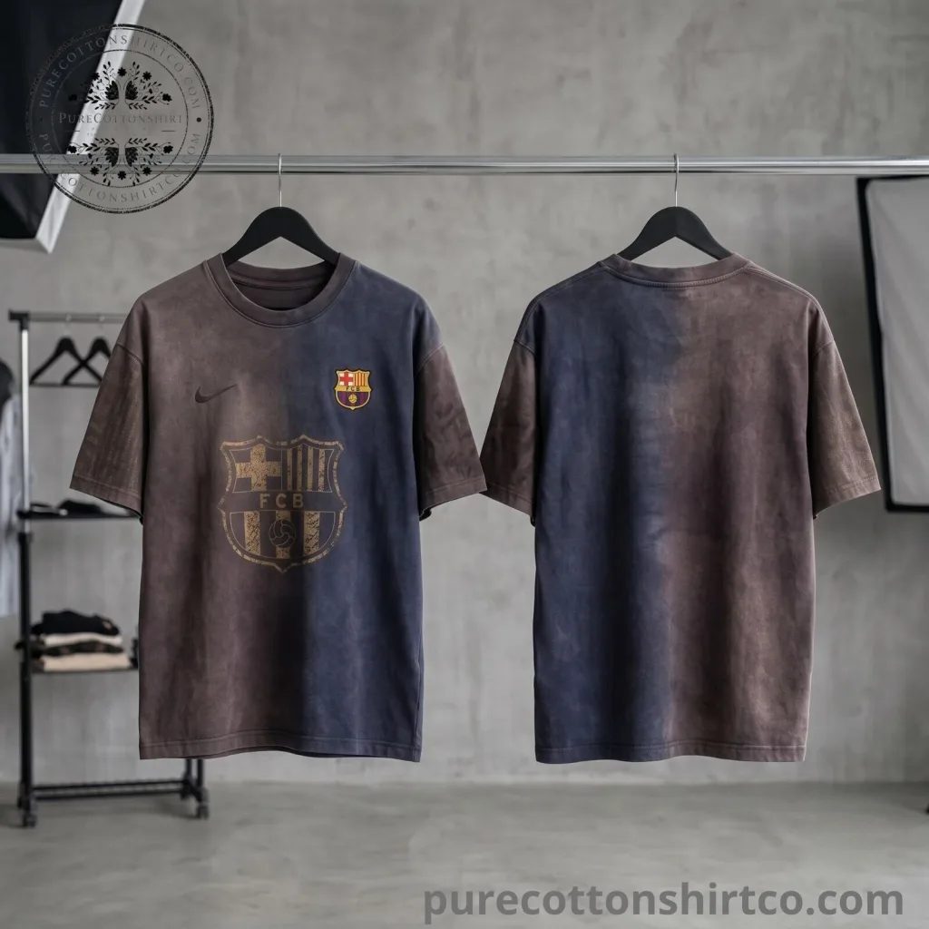 Travis Scott x FC Barcelona Washed Spray Logo Shirt Hoodie Travis Scott x FC Barcelona Washed Spray Logo Shirt Hoodie