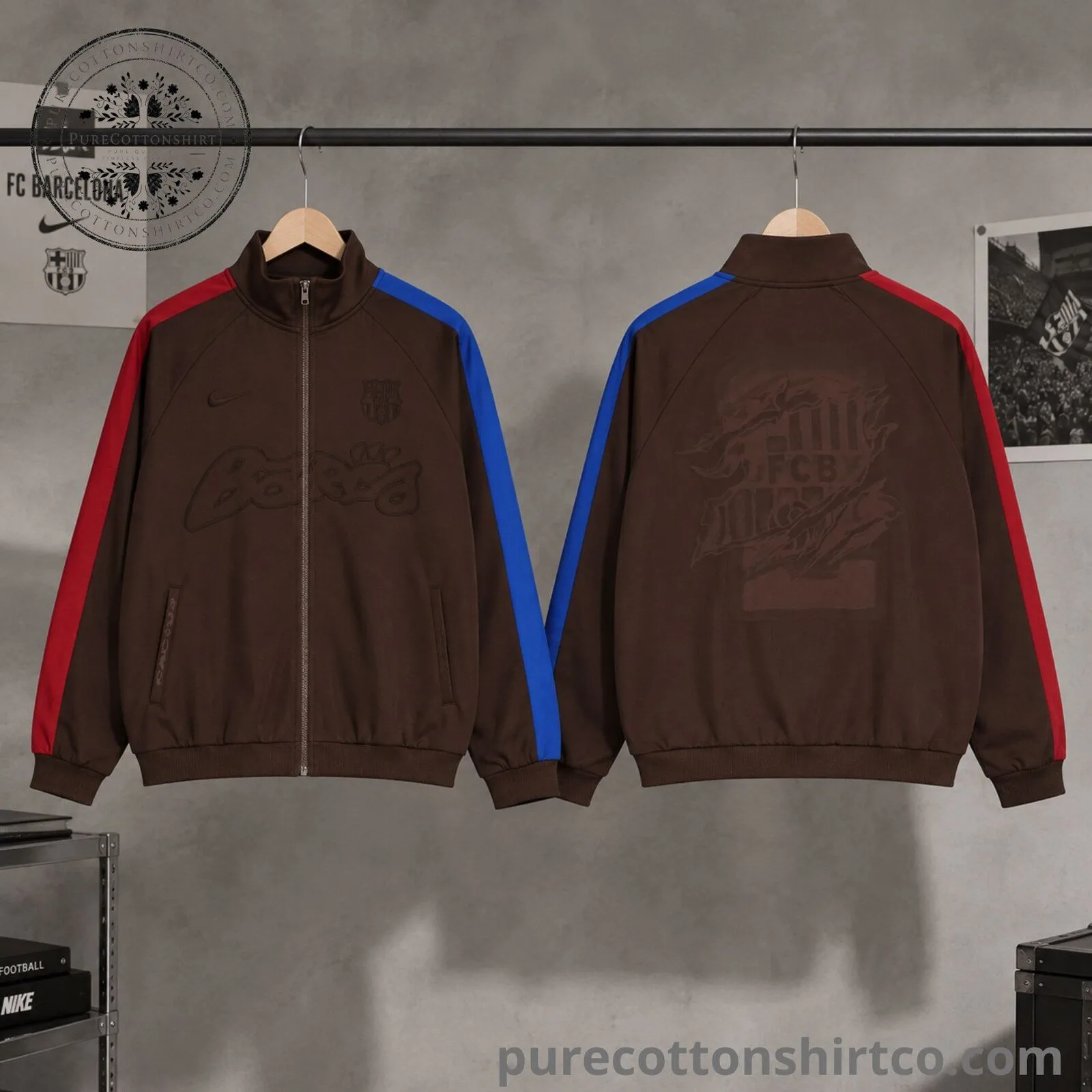 Travis Scott x Nike x FC Barcelona Retro Zip Jacket