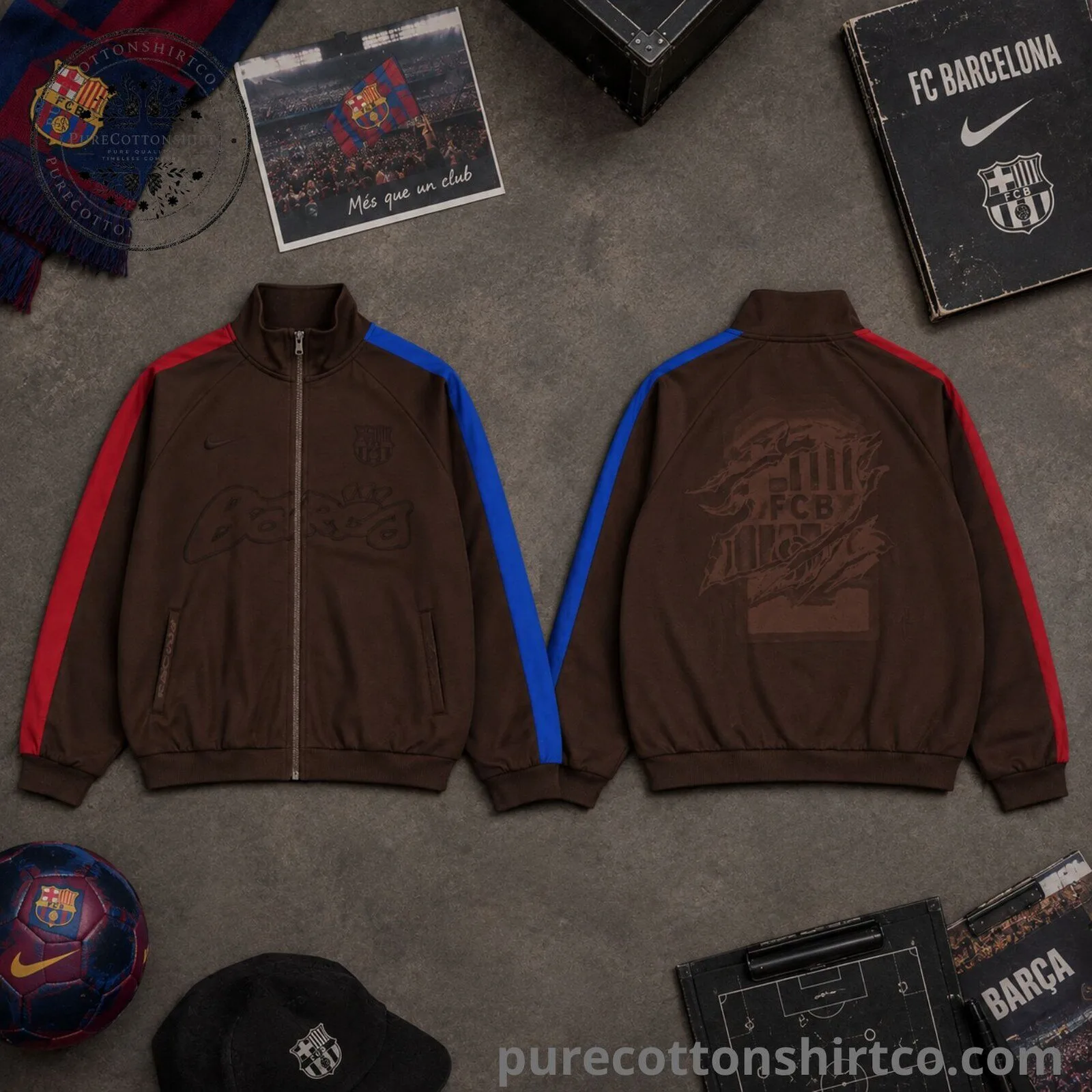Travis Scott x Nike x FC Barcelona Retro Zip Jacket