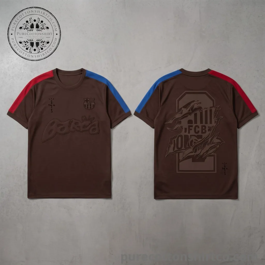 Travis Scott x Nike x FC Barcelona Retro Soccer Jersey Travis Scott x Nike x FC Barcelona Retro Soccer Jersey