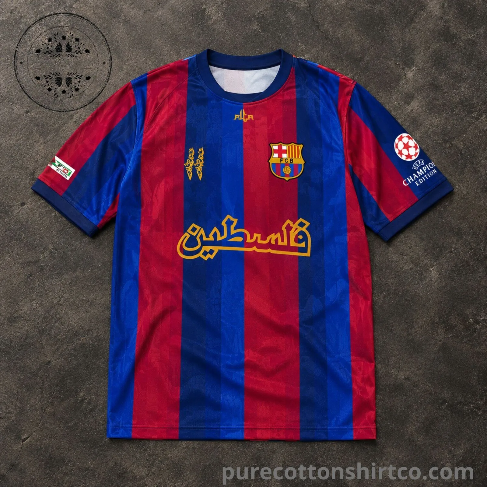 Barcelona Palestine Edition Soccer Jersey 3 Barcelona Palestine Edition Soccer Jersey