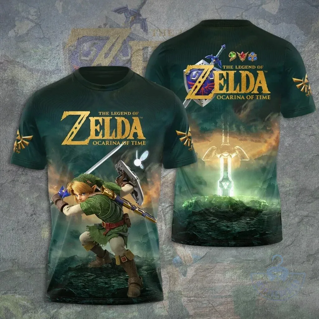 Link Graphic T-Shirt from The Legend of Zelda: Ocarina of Time
