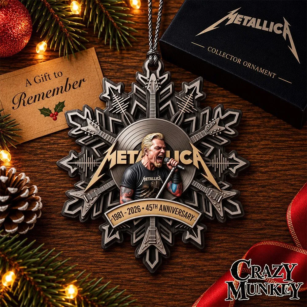 Metallica 45th Anniversary Concept Fan Acrylic Ornament | Home Decor