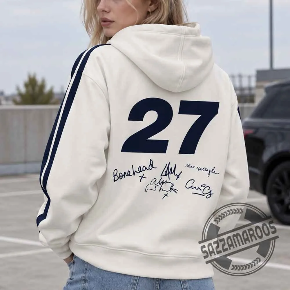 Oasis Live '27 Signatures Vintage Hoodie Shirt 5 Oasis Live
