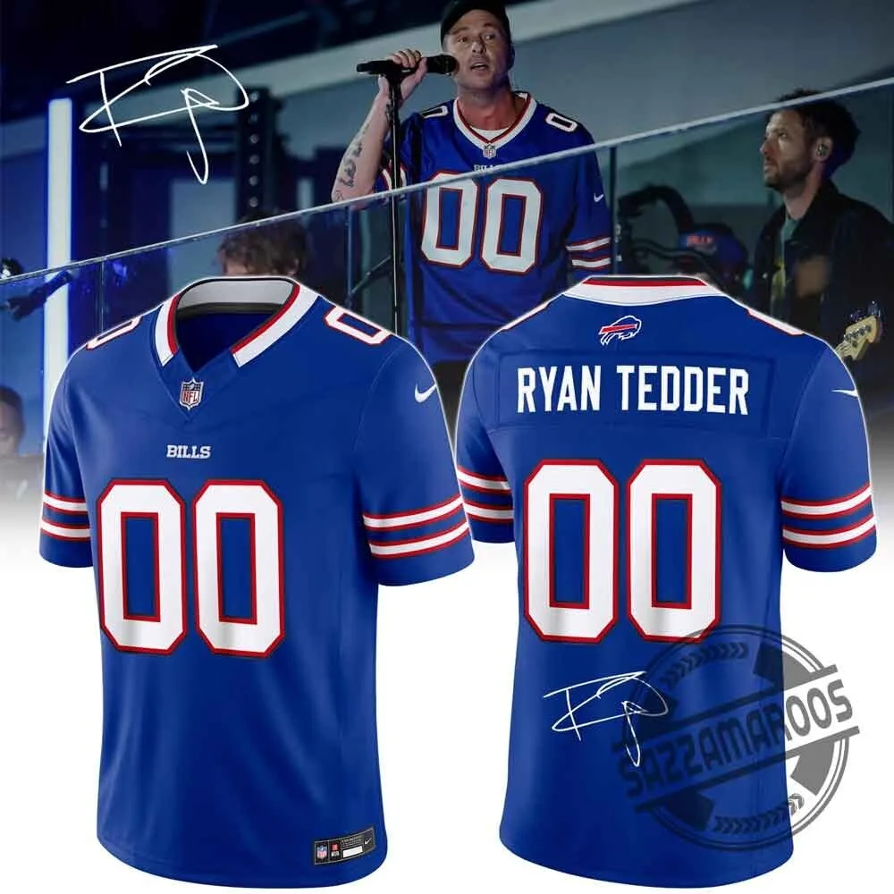 Ryan Tedder Buffalo Bills #00 Royal Blue Football Jersey 4 Ryan Tedder Buffalo Bills #00 Royal Blue Football Jersey