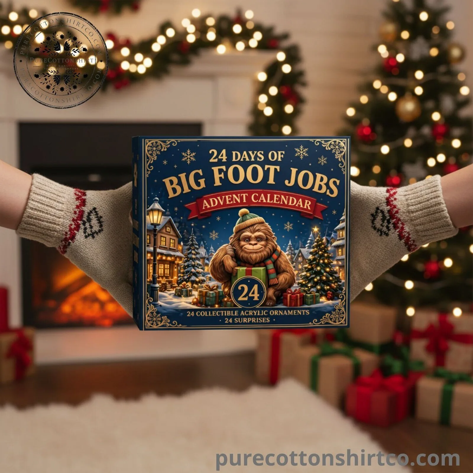 Bigfoot Jobs Christmas Advent Calendar - 24 Days 2D Flat Acrylic Ornaments Countdown Box 7 Bigfoot Jobs Christmas Advent Calendar - 24 Days 2D Flat Acrylic Ornaments Countdown Box