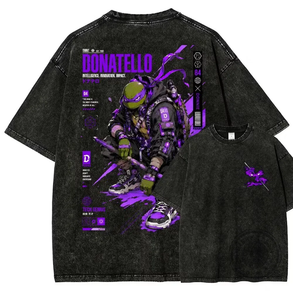 Teenage Mutant Ninja Turtles Donatello Tech Genius Washed T-Shirt