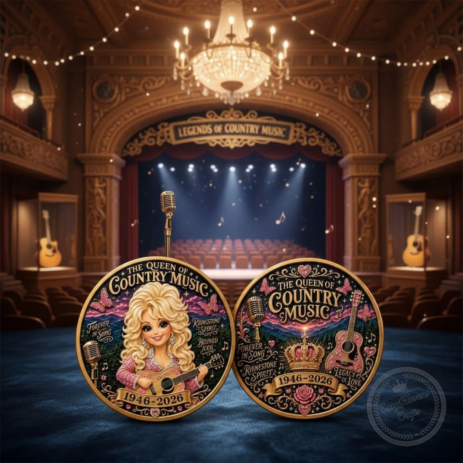 Dolly Parton Queen of Country Music Commemorative Coin - Rhinestone Legacy Collectible Gift 3 Dolly Parton Queen of Country Music Commemorative Coin - Rhinestone Legacy Collectible Gift