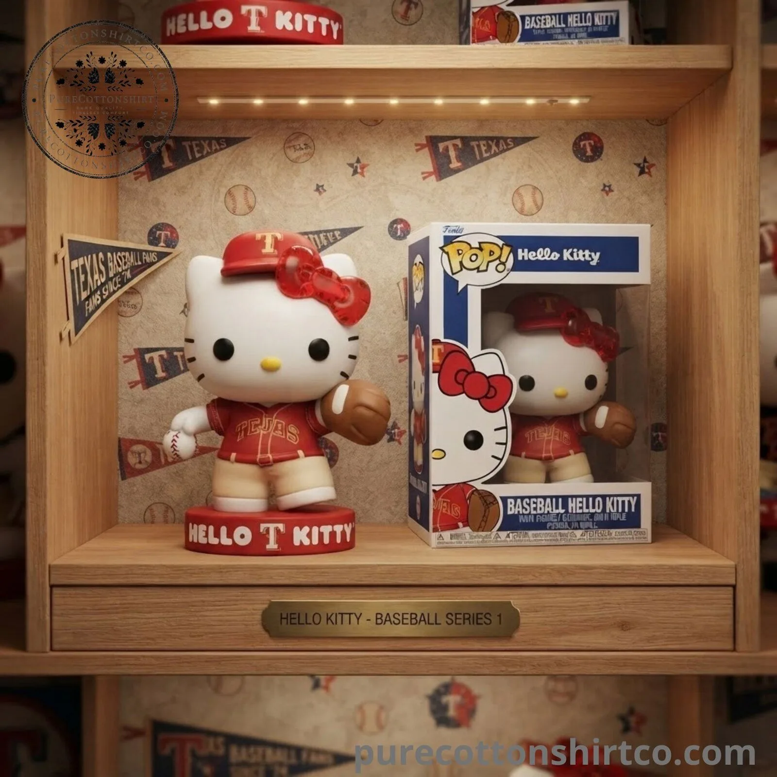 Texas Baseball Hello Kitty Funko Pop Figure - Collectible Sports Fan Toy Display 6 Texas Baseball Hello Kitty Funko Pop Figure - Collectible Sports Fan Toy Display