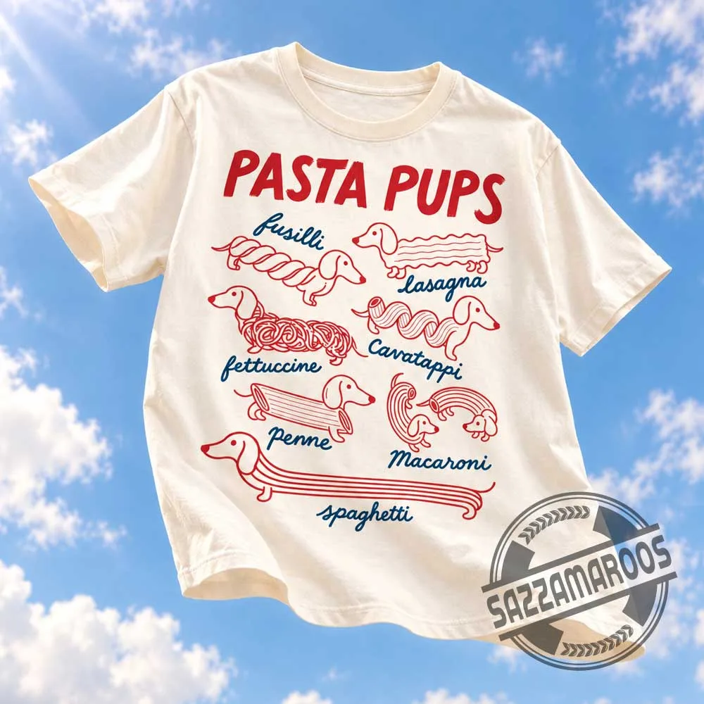 Pasta Pups Dachshund T-shirt Pasta Pups Dachshund T-shirt