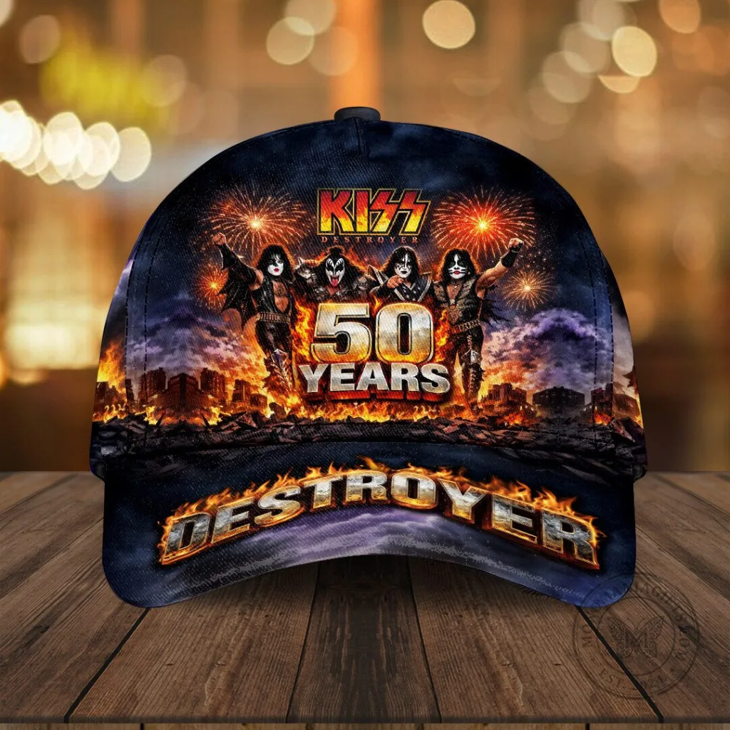 Kiss Destroyer 50th Anniversary 2976 Rock Band Baseball Cap