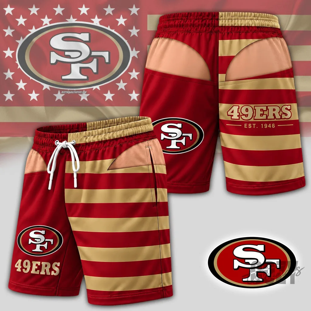 San Francisco 49ers National Football League Sideline Shorts San Francisco 49ers National Football League Sideline Shorts