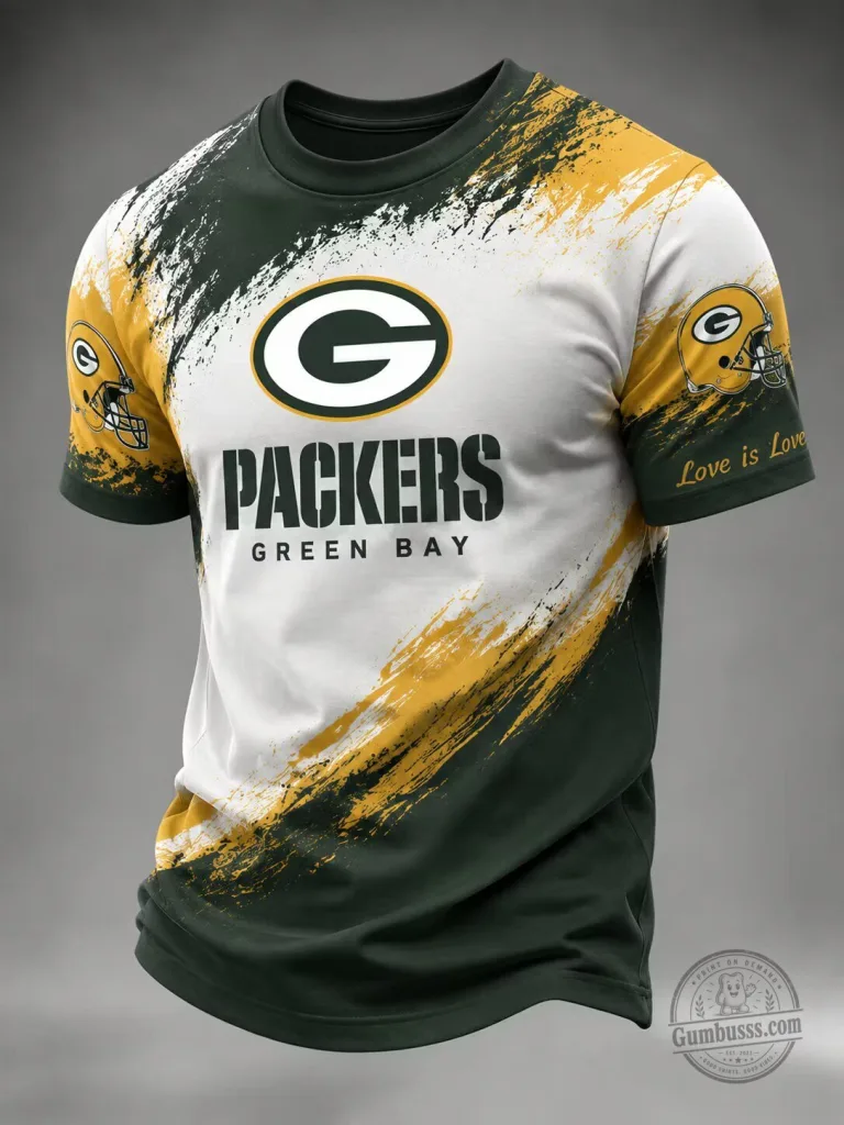 Green Bay Packers Football Fan Tee - Distressed Style Graphic T-Shirt