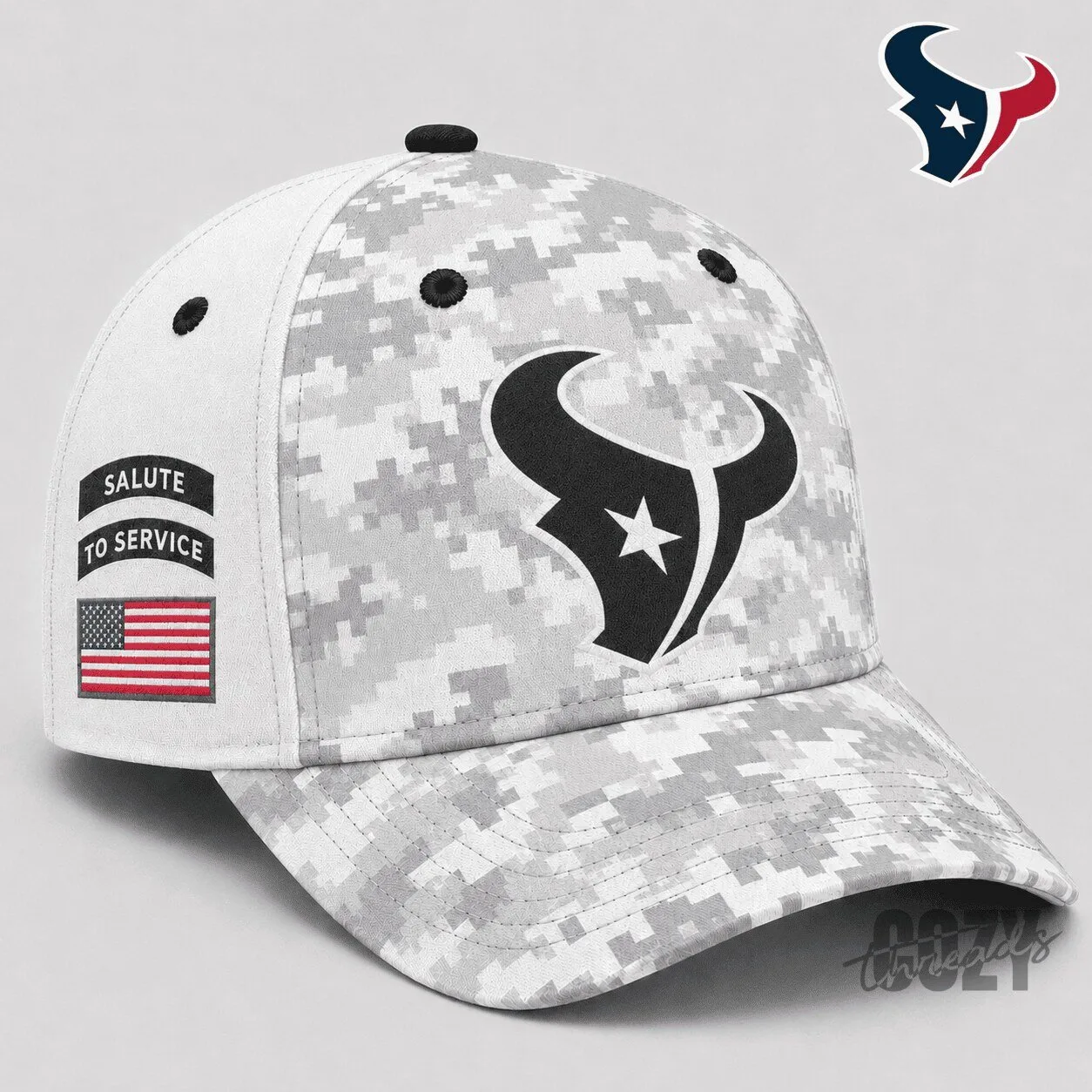 Houston Texans Salute to Service Digital Camouflage Baseball Cap Hat