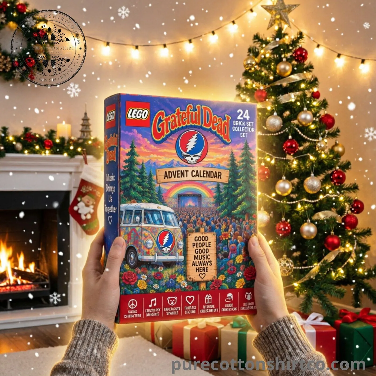 Grateful Dead Christmas People Mini Lego Advent Calendar - 24 Brick Minifigures Set Collector Box 5 Grateful Dead Christmas People Mini Lego Advent Calendar - 24 Brick Minifigures Set Collector Box