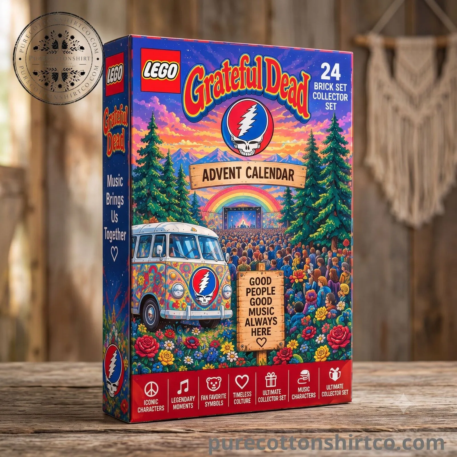 Grateful Dead Christmas People Mini Lego Advent Calendar - 24 Brick Minifigures Set Collector Box 6 Grateful Dead Christmas People Mini Lego Advent Calendar - 24 Brick Minifigures Set Collector Box