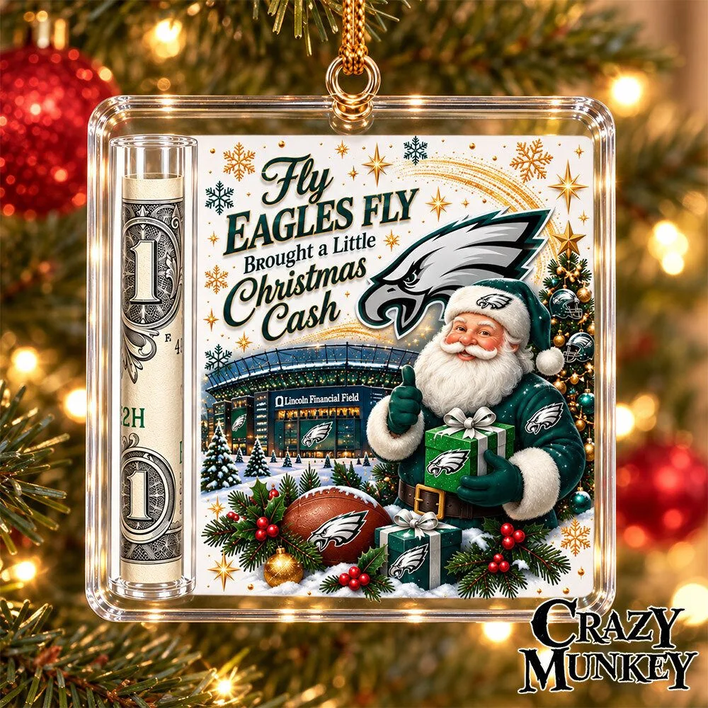 Philly Eagles Fly Eagles Fly Concept Fan Ornament Money Holder | Home Decor