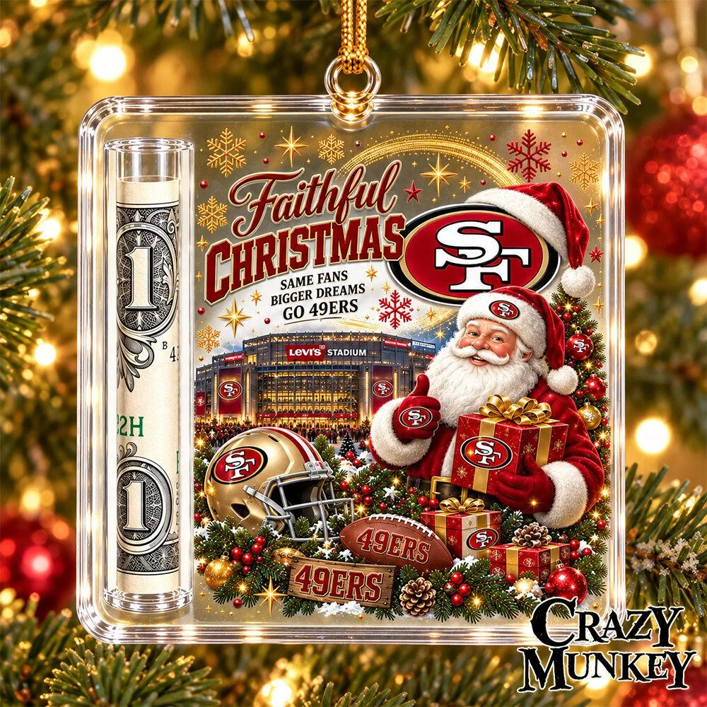 San Francisco 49ers Faithful Concept Fan Ornament Money Holder | Home Decor