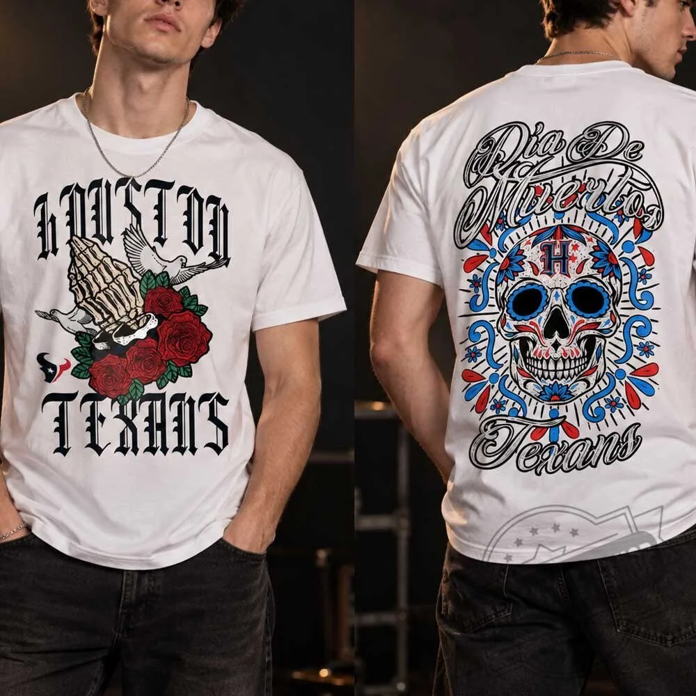 Houston Texans Dia De Los Muertos Sugar Skull Shirt 5 Houston Texans Dia De Los Muertos Sugar Skull Shirt